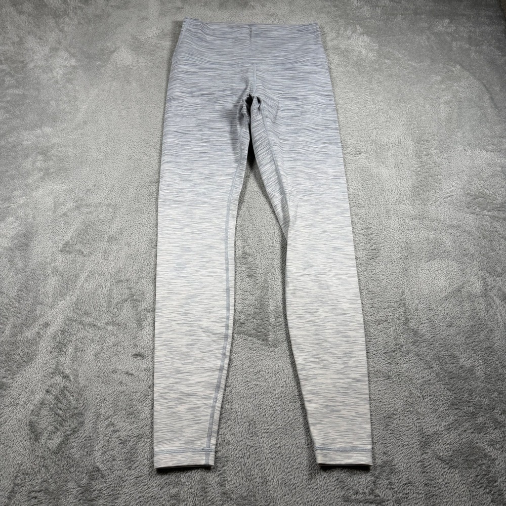 Lululemon Wunder Under Leggings 28" Women 6 Gray Ombre Melange High Rise Luon